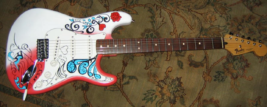 Fender jimi hendrix monterey pop stratocaster discount